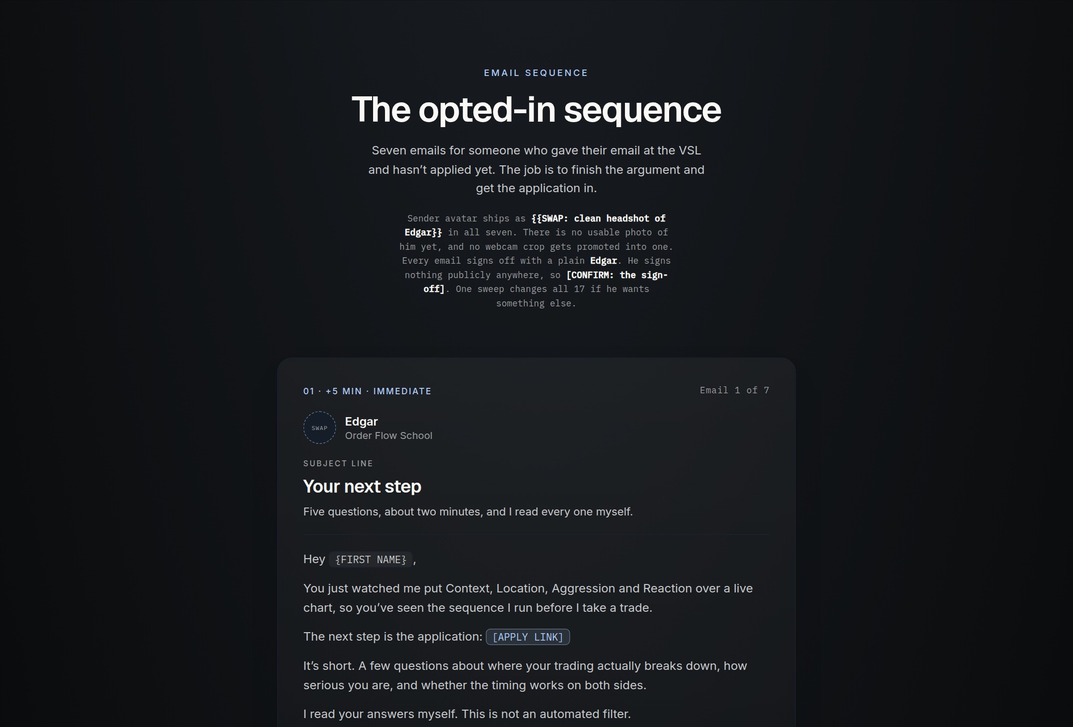 Opted in, not applied preview