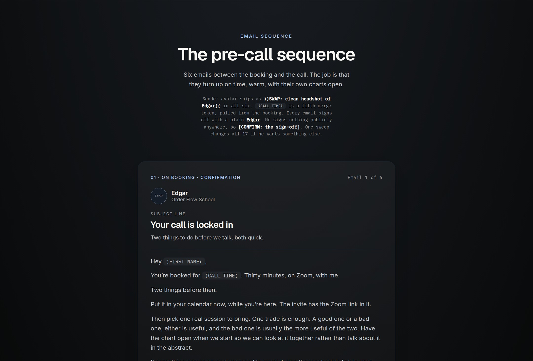 Pre-call preview