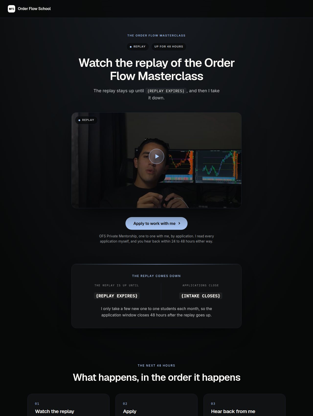 Replay page preview